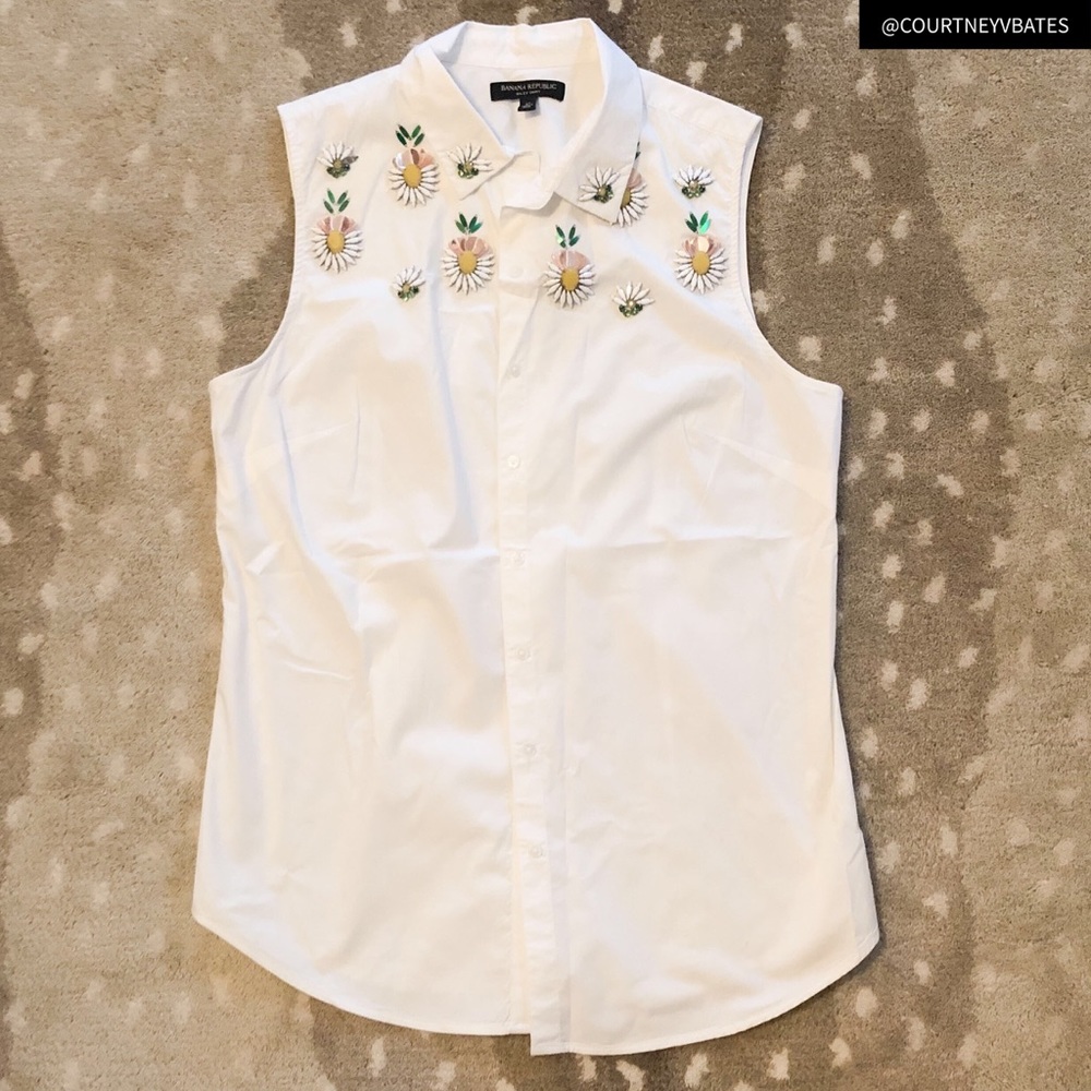 Banana Republic Embellished Top